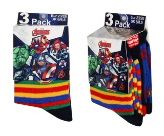 Skarpetki chłopięce 3-pak Avengers Marvel
