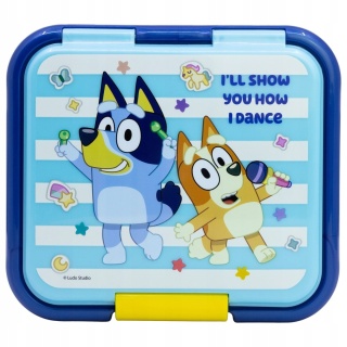 Śniadaniówka trzykomorowa Bluey i Bingo