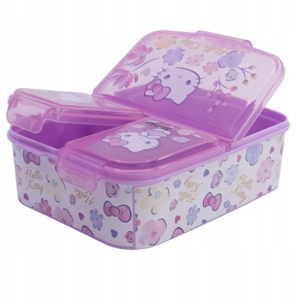 Śniadaniówka trzykomorowa Hello Kitty