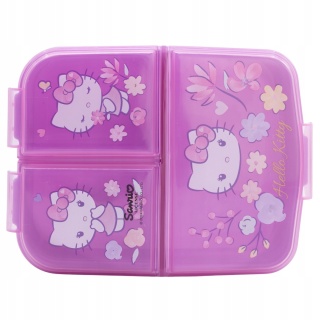 Śniadaniówka trzykomorowa Hello Kitty