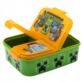 Śniadaniówka trzykomorowa Minecraft