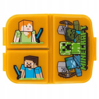 Śniadaniówka trzykomorowa Minecraft