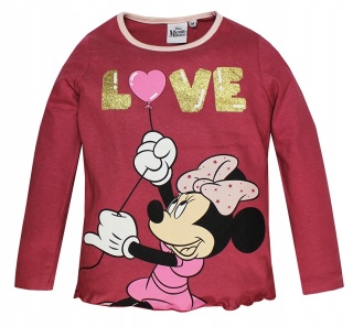 Piżama dla dziewczynki z długim rękawem Myszka Minnie