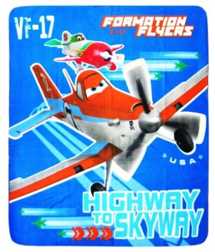 Kocyk polarowy 120x140 cm Samoloty