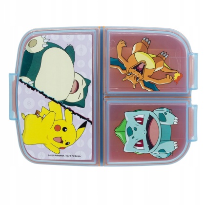 Śniadaniówka trzykomorowa Pokemon