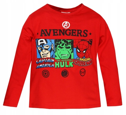 Koszulka dla chłopca z długim rękawem Avengers