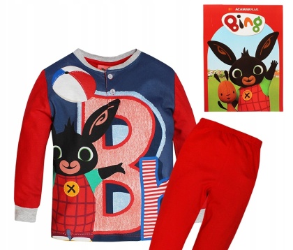 Piżama dla chłopca w prezentowym pudełko Bing