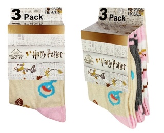 Skarpetki dla dziewczynki 3-pak Harry Potter