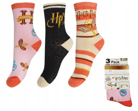 Skarpetki dla dziewczynki 3-pak Harry Potter