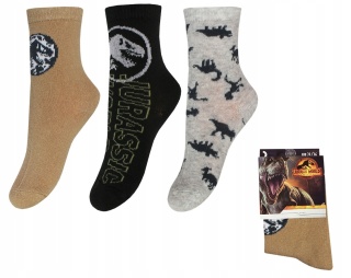 Skarpetki chłopięce 3-pak Jurassic World