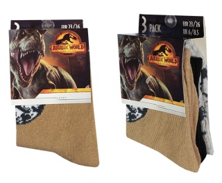 Skarpetki chłopięce 3-pak Jurassic World