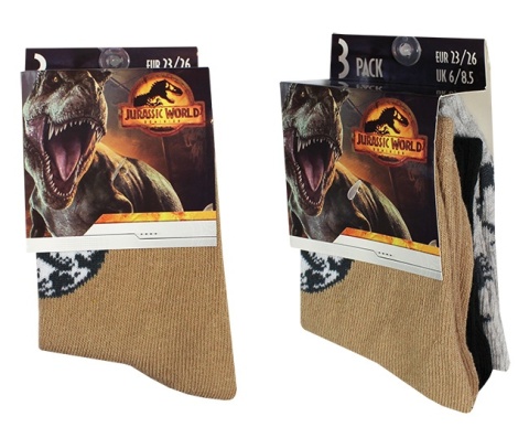 trójpak skarpetek chłopięcych Jurassic World