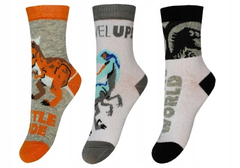 Skarpetki-chłopięce-3-pak-Jurrasic-World