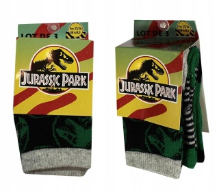 Skarpetki chłopięce 3-pak Jurassic World