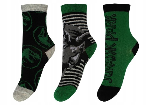 Skarpetki-chłopięce-3-pak-Jurrasic-World
