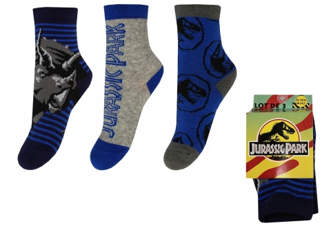Skarpetki-chłopięce-3-pak-Jurrasic-World