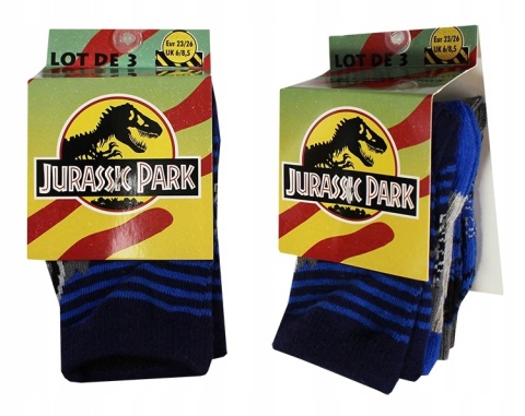 Skarpetki-chłopięce-3-pak-Jurrasic-World