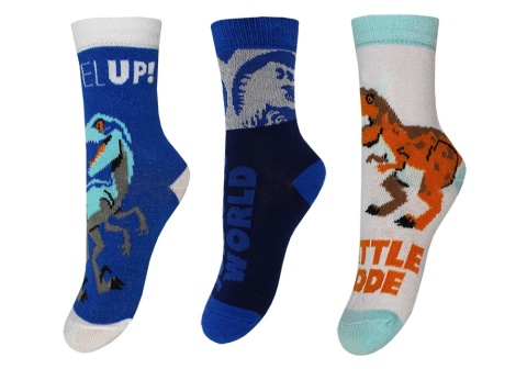 Skarpetki-chłopięce-3-pak-Jurrasic-World