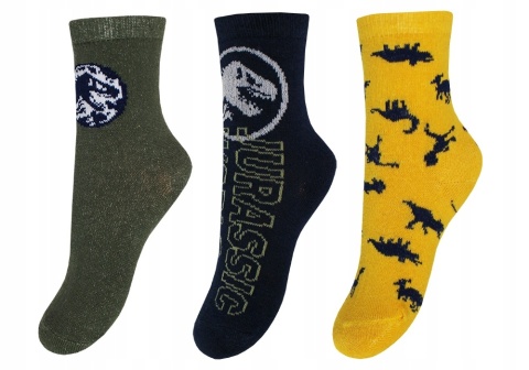 Skarpetki-chłopięce-3-pak-Jurrasic-World