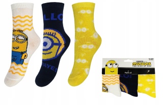 Skarpetki 3-pak Minionki