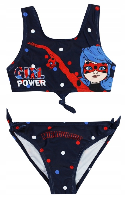 Dwuczęściowy strój kąpielowy Biedronka i Czarny Kot