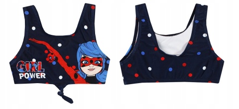 Dwuczęściowy strój kąpielowy Biedronka i Czarny Kot