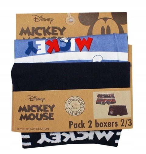 Bokserki dla chłopca 2 sztuki Myszka Mickey