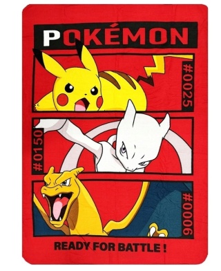 Koc polarowy 100x140 cm Pokemon