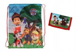 Worek na buty do szkoły+portfel Paw Patrol