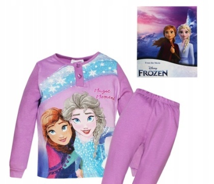 Piżama Dziewczęca Kraina Lodu Frozen – długi rękaw w ozdobnym pudełku Disney