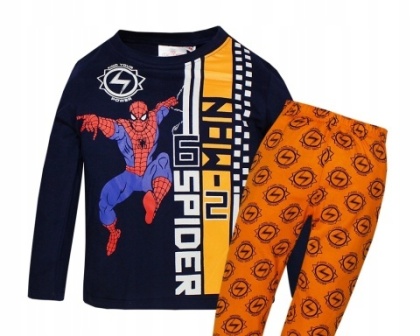 Piżama dla chłopca z długim rękawem Spiderman