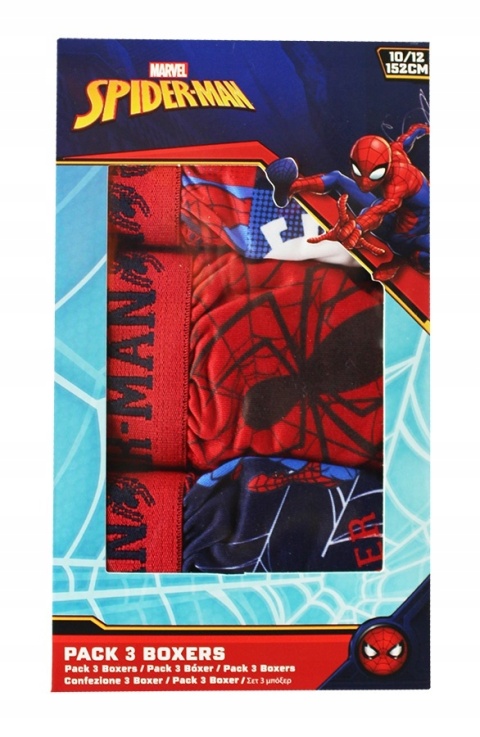 Bokserki dla chłopca 3 sztuki Spiderman Marvel