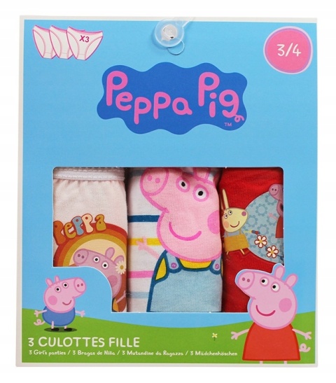 Majtki dla dziewczynki 3-pak Świnka Peppa