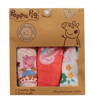 Majtki dziewczęce 3-pak Świnka Peppa