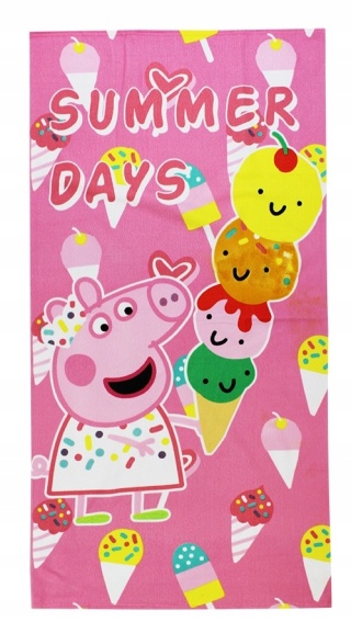 Ręcznik kąpielowy 70x140 cm Świnka Peppa