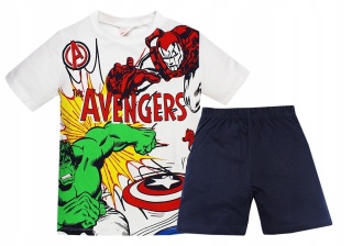 Piżama chłopięca krótki rękaw Avengers