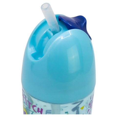 Bidon z silikonową słomką 280 ml Lilo i Stitch