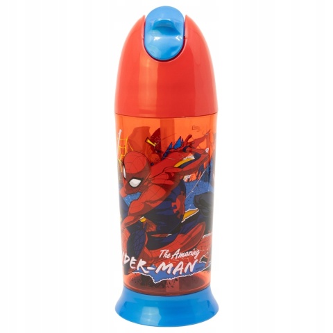 Bidon z silikonową słomką 280 ml Spiderman