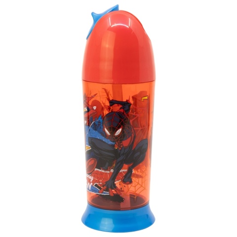 Bidon z silikonową słomką 280 ml Spiderman