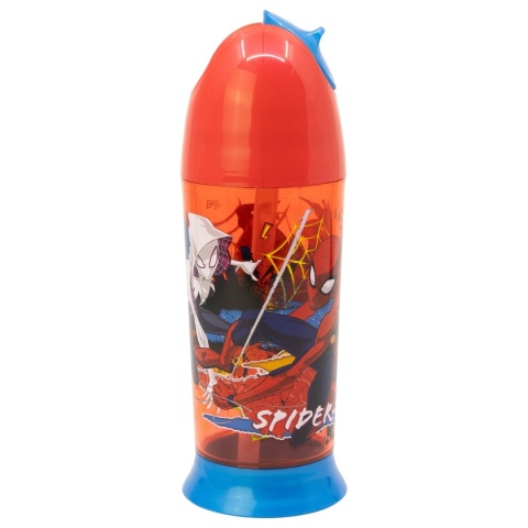 Bidon z silikonową słomką 280 ml Spiderman