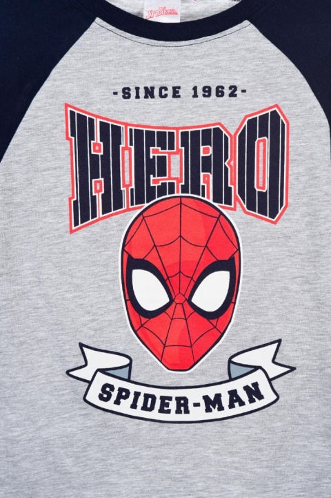 Bluzka bawełniana z długim rękawem dla chłopca Spiderman