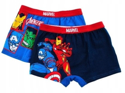 Bokserki chłopięce Avengers Hulk zestaw 2-pak