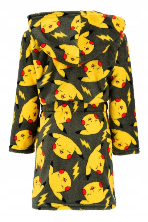 Szlafrok dziecięcy z kapturem i kieszeniami Pokemon