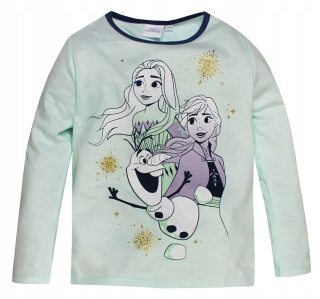 Piżama dziewczęca z długim rękawe Kraina Lodu