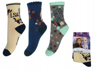 Skarpetki dla dziewczynki 3-pak Kraina Lodu