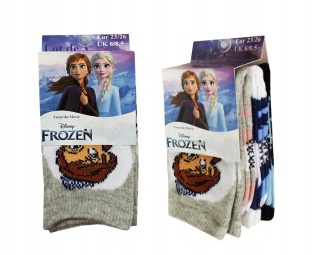 Skarpetki dla dziewczynki 3-pak Kraina Lodu