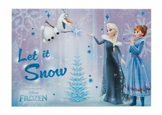 Kalendarz adwentowy dla dzieci Kraina Lodu pełny 24 okienka prezent Mikołaj