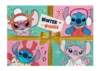 Kalendarz adwentowy dla dzieci Lilo i Stitch pełny 24 okienka Święta