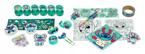 Kalendarz adwentowy dla dzieci Lilo i Stitch pełny 24 okienka Święta