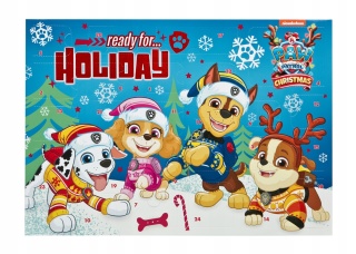 Kalendarz adwentowy dla dzieci Psi Patrol pełny 24 okienka prezent Mikołaj